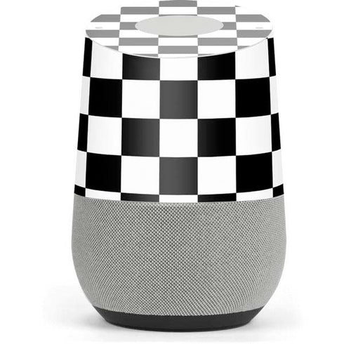 Black and White Checkered Google Home Skin